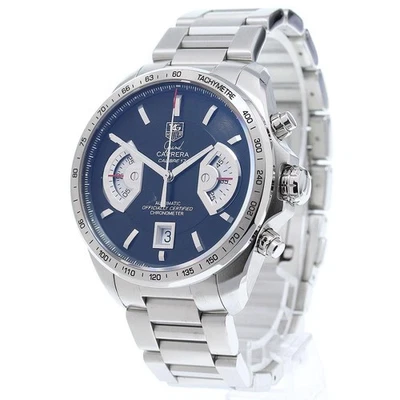 TAG HEUER GRAND CARRERA CAV511A 44mm SS esfera negra cronógrafo automático #C361 Foto 1 de 4