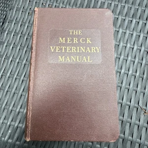 1955-The Merck Veterinary Manual-Animal (Doctor) Book-Prescriptions, Diseases - Picture 1 of 8