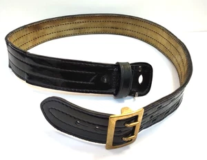 Safariland MDL 87 Cintura di sicurezza polizia nera lucida MDL87 taglia 38 - Foto 1 di 3