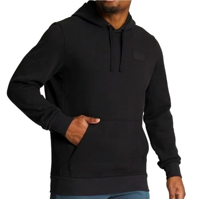 Флисовая толстовка с капюшоном Puma карман вафельные стороны кенгуру - черная - мужская размер большой  - Изображение 1 из 4