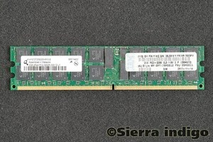 Qimonda HYS72T256220HR-5-B PC2-3200R-333-12-j1 2GB 2Rx8 Server Memory RAM - Picture 1 of 1