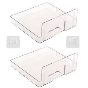 2Pcs Wall Mount Bracket Storage Tv Box Router Shelf Set-Top Box Single-Layer Kit - Picture 1 of 10
