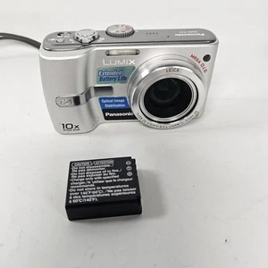 Panasonic Lumix DMC-TZ1 5MP Silver Digital Camera - No Charger - Picture 1 of 7