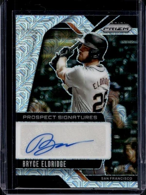 2025 Prizm Bryce Eldridge Prospect Signatures Mojo Prizms Auto #20/25 Giants - Image 1 of 2