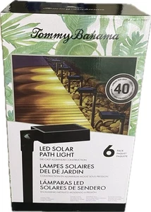 Tommy Bahama Solar Path Lights LED Down Light, 40 Lumen, Black Finish, 6-Pack - Picture 1 of 7