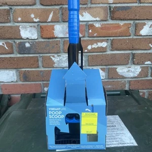 Vibrant Life Dog Poop Scoop, 1 Hand Squeeze Trigger, Extends 26", Folds In Half - Picture 1 of 8