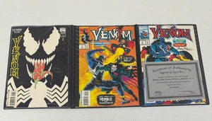 Legends & Lore Marvel VENOM NEMICO IN 1-3 TUTTO FIRMATO BOB MCLEOD 64/1000 - Foto 1 di 1