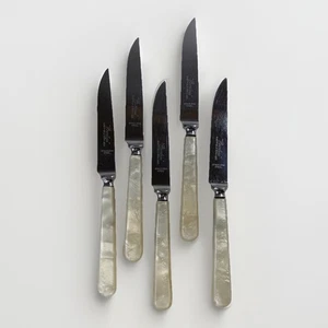 Vintage Peerless Sheffield England Steinless Steel Perlmutt Steakmesser - Bild 1 von 6