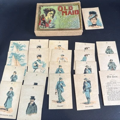 Rare Milton Bradley Old Maid Cards In Original Box #4186 - Image 1 of 4