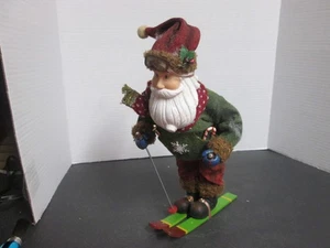 Clothtigue Santa on skies 11" - Picture 1 of 6