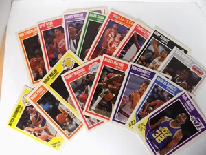LOT (17) 1989-90 FLEER NBA BASKETBALL CARDS MALONE - WEBB - WILKINS - BARKLEY - Picture 1 of 21
