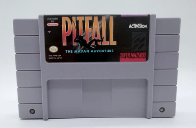 Pitfall: The Mayan Adventure (Super Nintendo SNES) TESTED & WORKS - Image 1 of 4