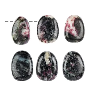 Eudialyt Trommelstein gebohrt Matrix Edelstein Schmuckstein Unikat 80ct - Bild 1 von 1