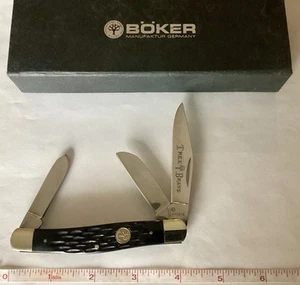 BOKER TREE BRAND TRADITIONAL SERIES STOCKMAN JIGGED KNIFE NEW OLD STOCK - Picture 1 of 4