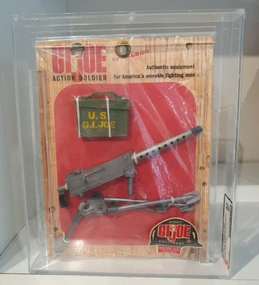 Gi Joe Vintage 1964 Tarjeta Pequeña Soldado Ametralladora AFA Calificado 85! ¡Raro! Foto 1 de 4