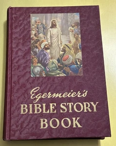 Vintage Bibel Egermeiers Bibel Geschichtenbuch 1951 Ausgabe - Bild 1 von 4