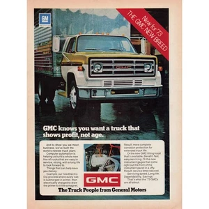 1973 GMC Truck Print Ad Original Vintage General Motors New Breed - Picture 1 of 1
