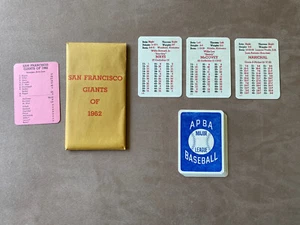 APBA 1962 SAN FRANCISCO GIANTS Baseball GTOP GTP Great Teams of Past Set MAYS - Picture 1 of 1