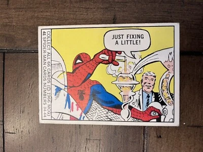 1966 DONRUSS MARVEL SUPER HEROES JUST FIXING A LITTLE! #41 SPIDER-MAN - Image 1 of 4