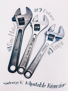 Selection of Vintage 6" Crescent Adjustable Wrenches - Buy 1, 2 or all 3! - Picture 1 of 10