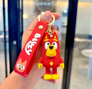 "RUSTY"-BLUEY 3D KEY CHAIN/ BAG CLIP-NEXT DAY SHIPPING - Foto 1 di 3