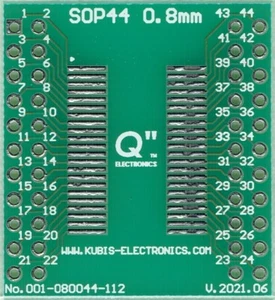 SOP44,TSOP44,SO44,SSO44,SOIC44,SSOP44,QSOP44 0.80mm(0.032") to 2xIDC2x11 [CA] - Picture 1 of 1