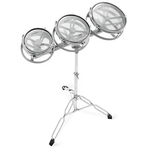 Roto Tom Drum Set with Stand - 6", 8", 10" Toms with Remo Heads - Picture 1 of 7