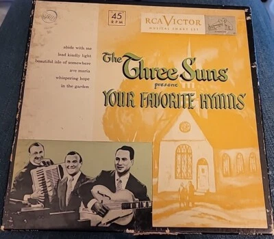 Box Set of 3 The Three Suns Present Your Favorite Hymns RCA Victor 45 rpm 7" EP - Image 1 of 4