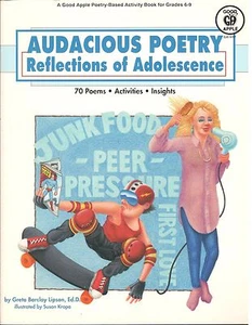 AUDACIOUS POETRY REFLECTIONS OF ADOLESCENCE POETRY ACTIVITY BOOK GRADES 6 TO 9 - Picture 1 of 2