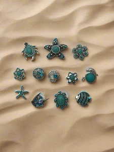 Life's A Beach Snap Button Jewelry Eva OBag / Tote Kit - Picture 1 of 1