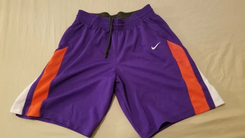 Mens Nike Clemson Tigers Shorts M Medium Purple Athletic Gym Workout Cover