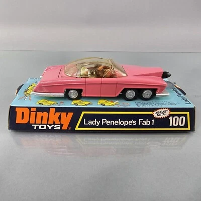 Dinky Toys Thunderbirds FAB 1 Lady Penelope’s Car Pink Diecast No. 100 Meccano - Image 1 of 4