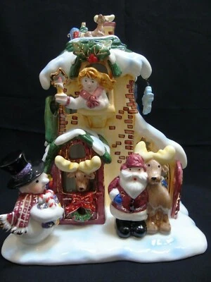 Casa de vacaciones Grandeur Noel 2002 cerámica iluminada edición de coleccionista Foto 1 de 4