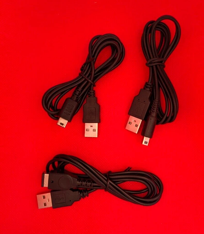 MARKENLOS USB Kabel LADEKABEL für Nintendo 3DS, 2DS, DSi, Gameboy Advance, NDS, DS Lite