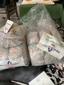 Lot of 17 Pingouin Mene Menestrel Wool Viscose Mohair Polyamide France Yarn - Picture 1 of 4