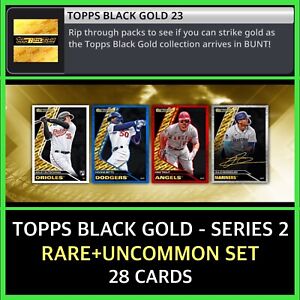 TOPPS BLACK GOLD-SERIES 2-RARE+UNCOMMON 28 CARD SET-TOPPS BUNT DIGITAL