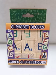 Nine Piece Alphabet Blocks, New In The Box - Picture 1 of 4