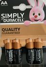 New Duracell AA X 4 Per Pack Alkaline Batteries Simply LR6 MN1500 Battery