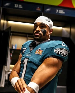 Foto de fútbol americano de la NFL Jalen Hurts Super Bowl LIX Philadelphia Eagles 8x10 - Imagen 1 de 1