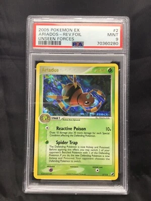 Pokemon Cards: EX Unseen Forces Reverse Holo: Ariados 2/115 PSA 9 - Image 1 of 4