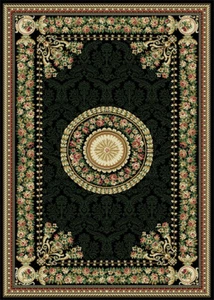 2x3 Home Dynamix Black Floral Bordered Area Rug 11023-450 - Aprx 1' 9" x 2'11" - Picture 1 of 4