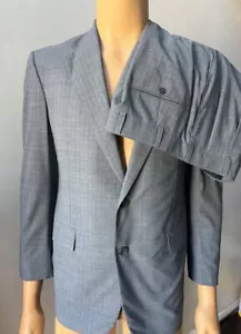 Men’s Brooks Brother Brookscool Grey Striped 2 Piece 1/2 lined Wool Suit 40R - Picture 1 of 7