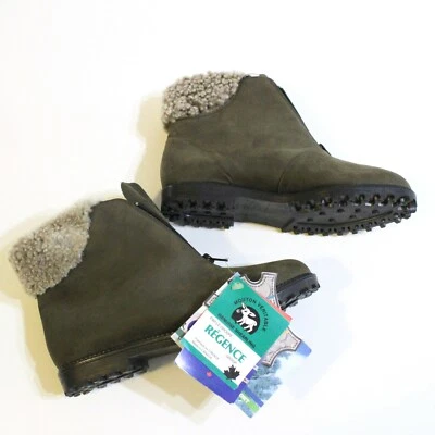 Blondo 女式复古皮革冬季靴 9.5 B 码羊毛 — 第 1/4 张图片