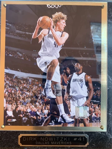 DIRK NOWITZKI 8x10 PHOTO WALL PLAQUE 13”x10.5” Cover