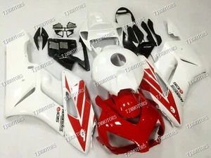 For 2004-2005 Honda CBR1000RR White Red ABS Injection Mold Bodywork Fairing Kit - Picture 1 of 9