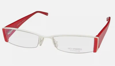 KIO YAMATO KT-287U 26 FROST RED TITANIUM EYEGLASSES JAPAN MADE 52-18-142 MM NEW - Image 1 of 4