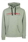 KOOGA LARGE LOGO MENS TRAINING/OFF FIELD PIPED RUGBY HOODY GREY/RED SMALL- 5XL