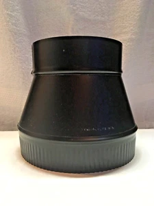 Aumentador de pipa de chimenea para estufa de leña - de seis pulgadas a ocho pulgadas - negro - sin usar - Imagen 1 de 6