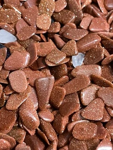 4oz Goldstone Gold Chips Size #2 5-15mm Distant Reiki Healing Crystal Protection - Picture 1 of 4