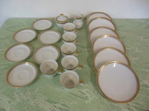 Mitterteich Bavaria Kaffeeservice (20-teilig) mit Goldrand (Gold/Blau) - Bild 1 von 7